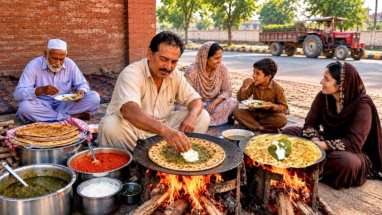 WHAT CAN 20 CENTS BUY IN PAKISTAN? A GIANT PARATHA, SAAG & A TRUE LOCAL BREAKFAST