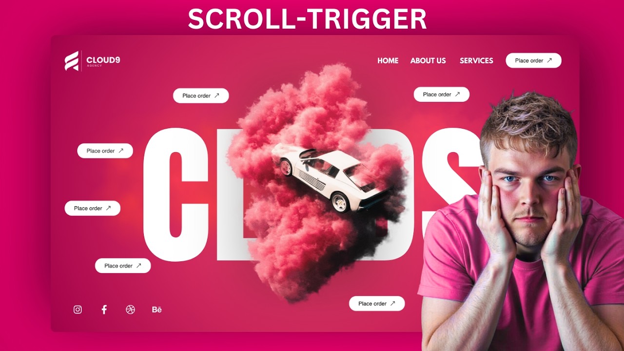 CLOUD9 ON SCROLL - GSAP Elementor ScrollTrigger