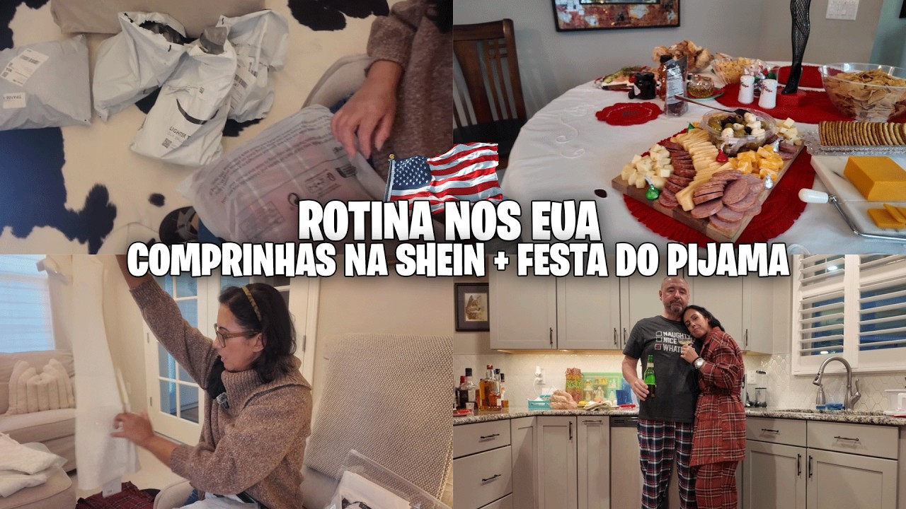 COMPRINHAS NA SHEIN NOS EUA | O QUE COMPREI + MINHA ROTINA 🇺🇸