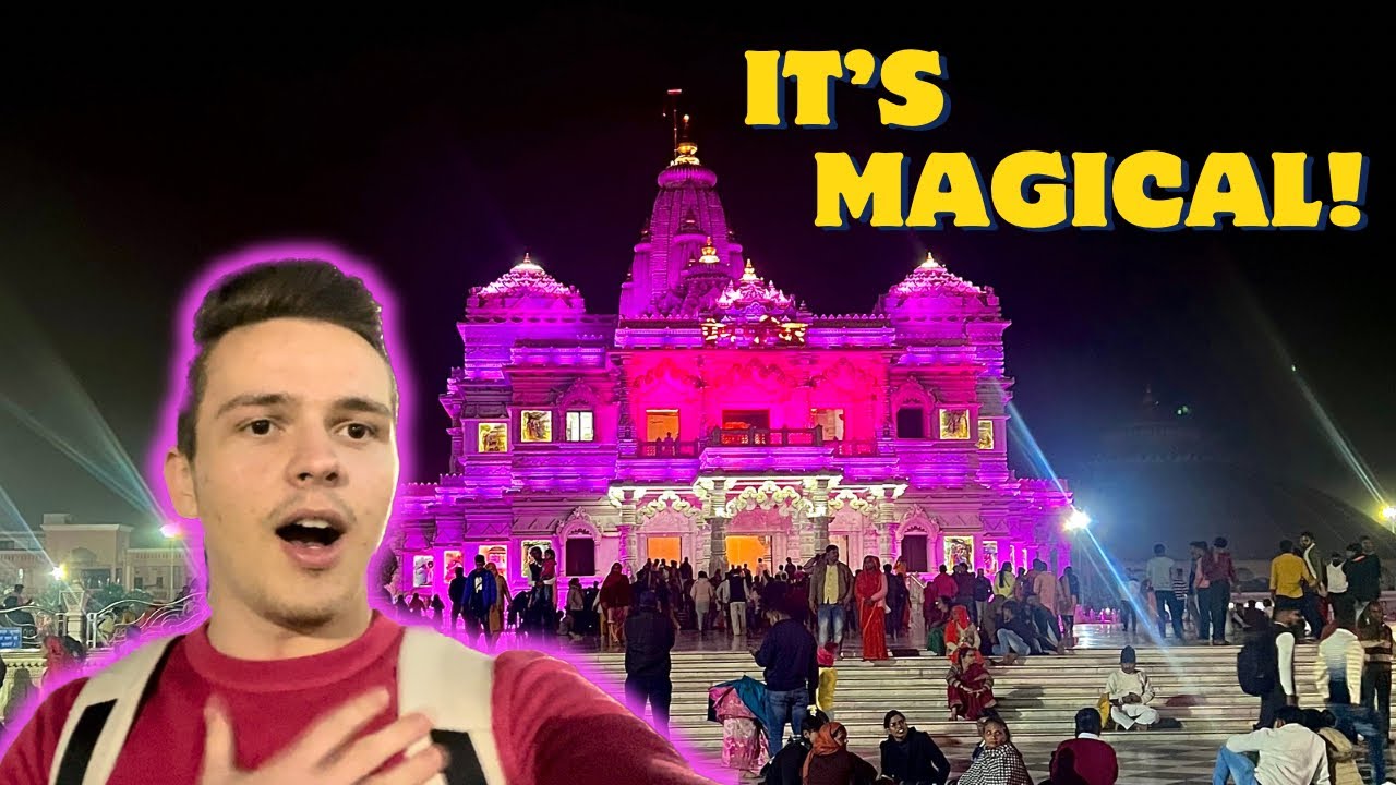 FOREIGNER VISITS PREM MANDIR 🇮🇳 (TEMPLE OF LOVE)🪷 // MATHURA // VRINDAVAN // INDIA