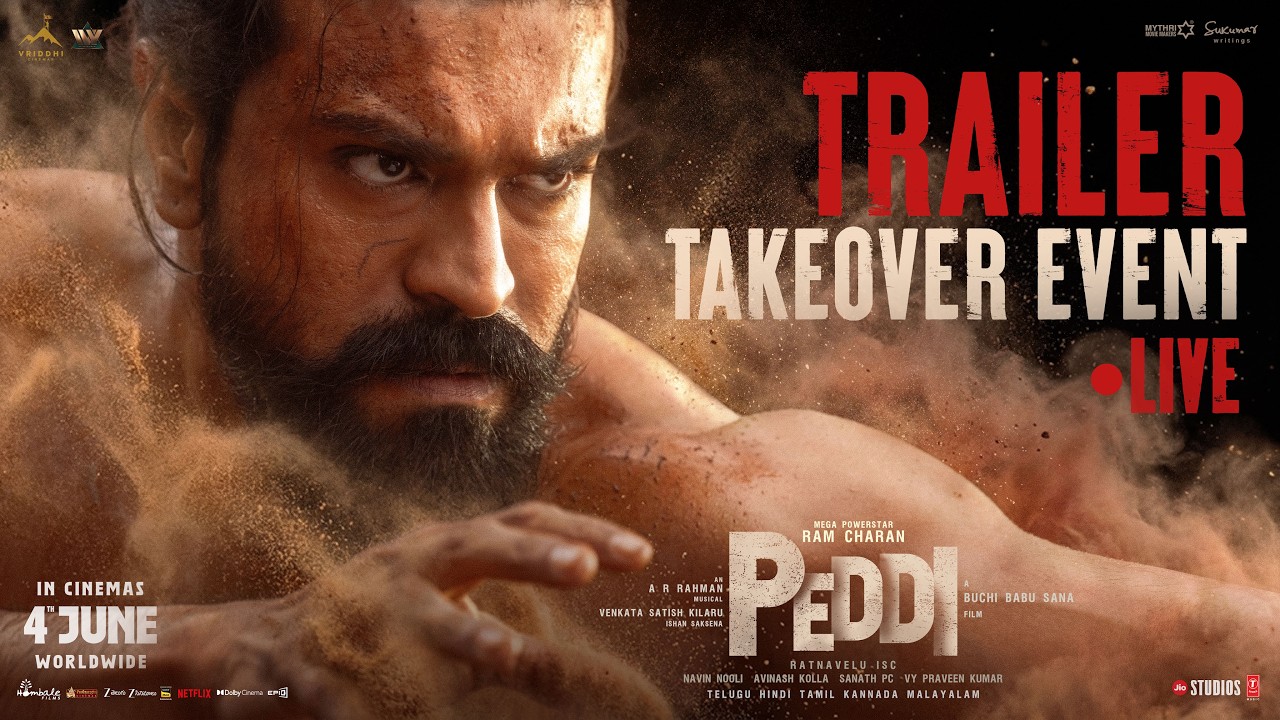 Peddi Trailer Takeover Event LIVE | Ram Charan | Janhvi Kapoor | A R Rahman | Buchi Babu Sana