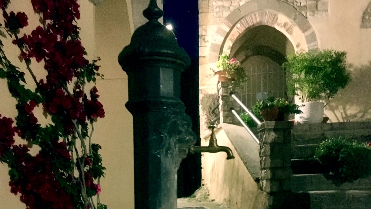 Itri, Italy by day and night