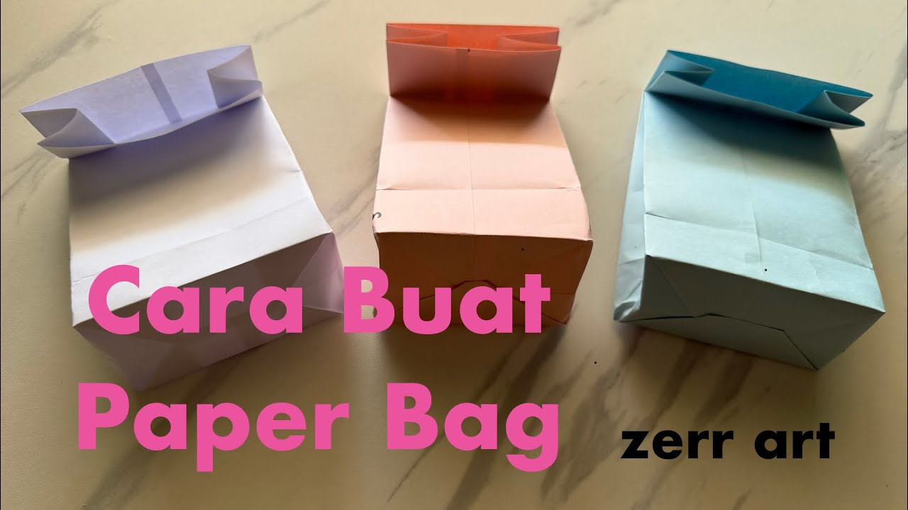 How to Make Paper Bag ll a4 paper ll kertas a4