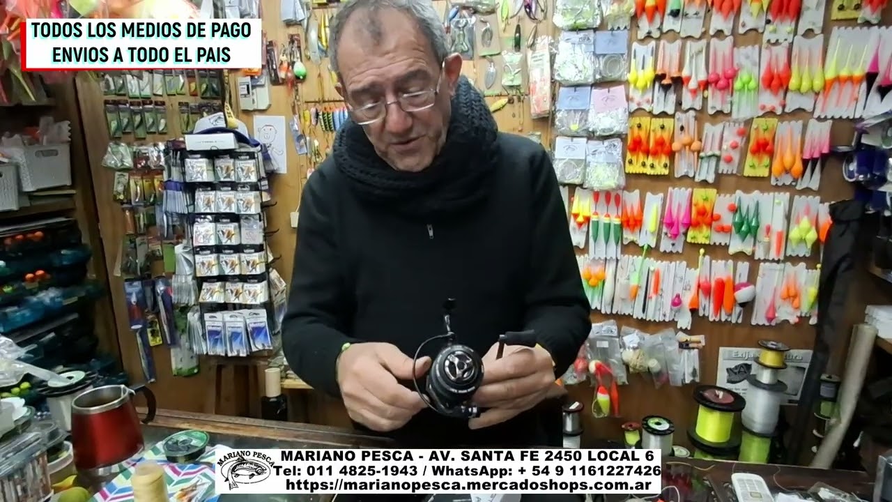 Excelente reel en Mariano Pesca. AV. SANTA FE 2450 LOCAL 6. Tel: 011 4825 1943.