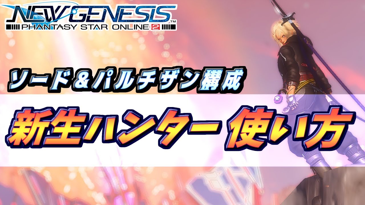 【PSO2NGS】新生ハンターの火力が出せる使い方、オススメEXOP、スキルツリー構成紹介など超わかる解説！