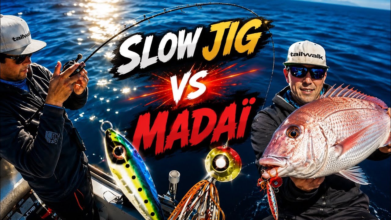Frénésie des Pagres en pêche côtière Madaï ou Slowjig ?