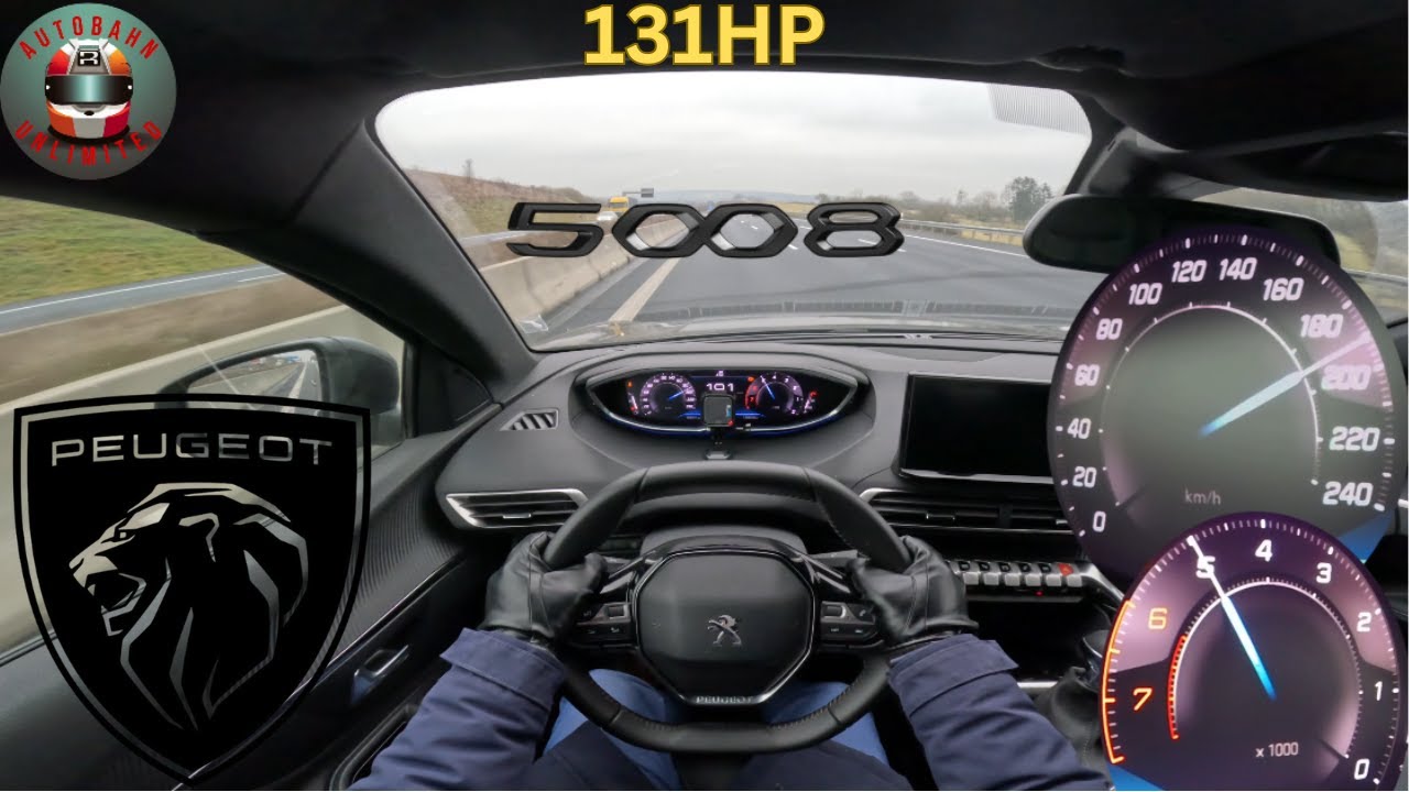 Peugeot 5008 || 131HP || TOP SPEED on german Autobahn