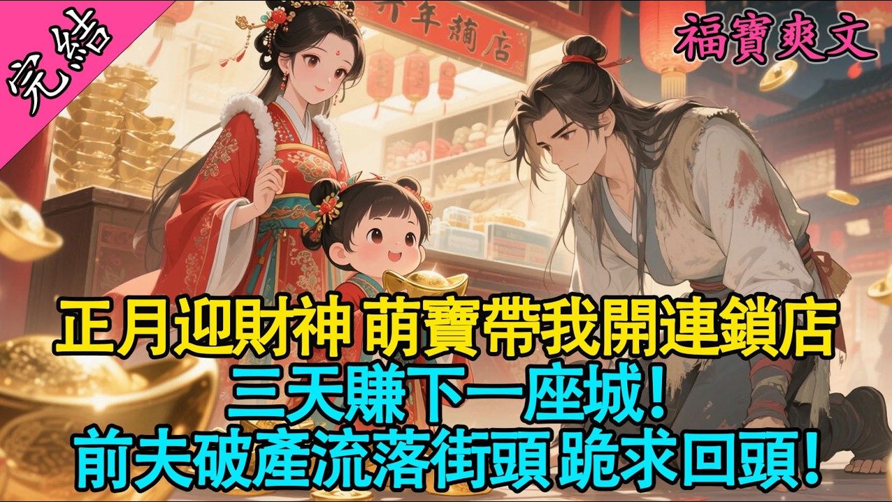 【一口氣聽完】破五被休？我兒子是財神童子！隨手掏出玻璃、精鹽、羽絨服，棄婦逆襲成皇商，前夫全家悔斷腸！💰#有聲書 #爽文 #小說 #萌娃 #原創 #錦鯉
