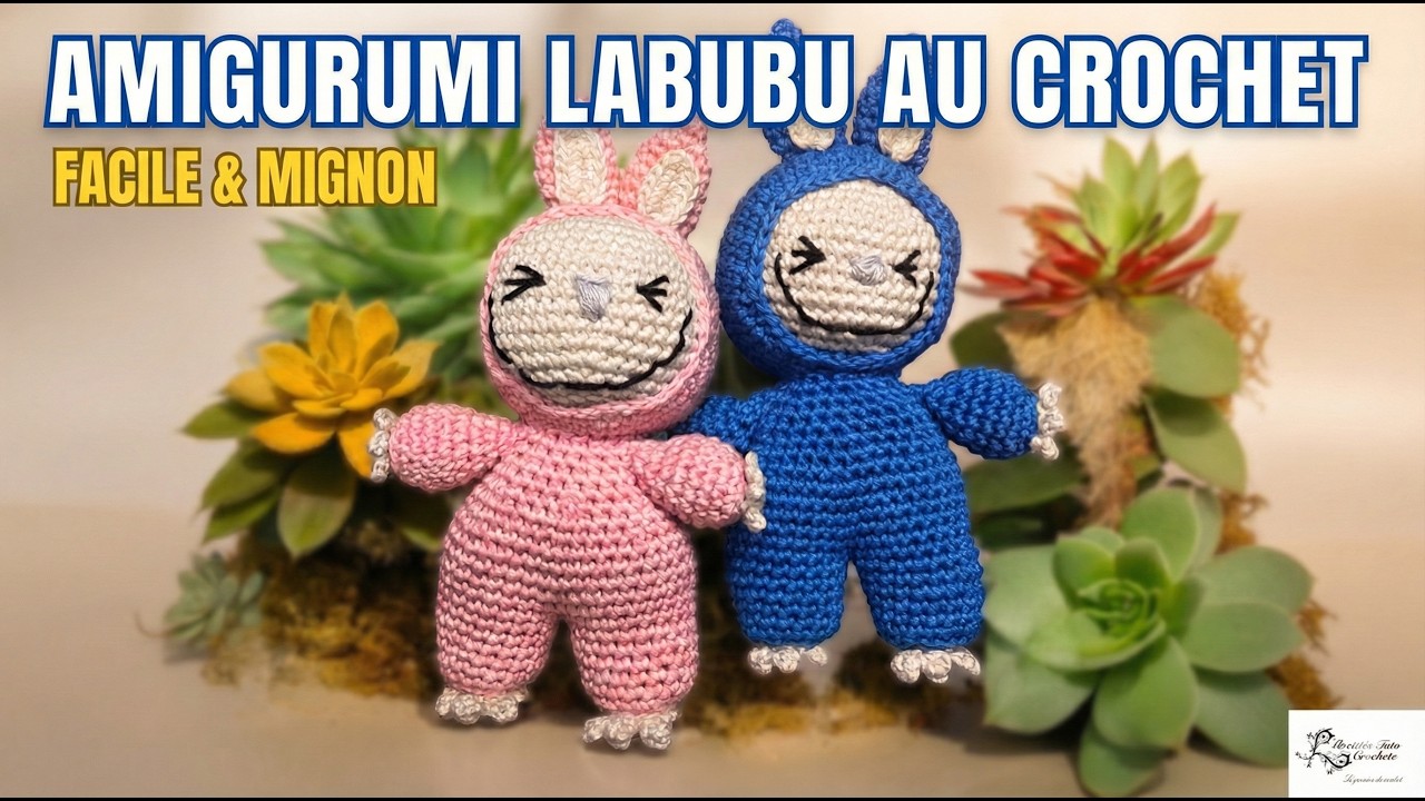 Tuto amigurumi peluche Labubu au crochet @Alextitia Tuto Crochet