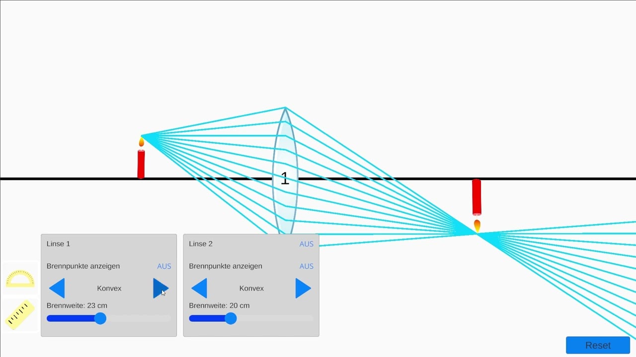 Simulabs - Optical Lenses Experiment Tutorial