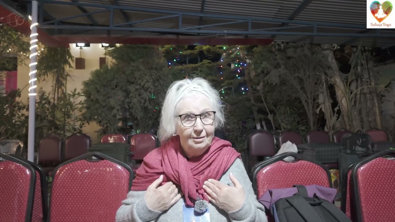 Christa Akhras . : An interview of a  Sahaja Yogini from  Austria at  Pokhara Nepal on 13 Feb 26.