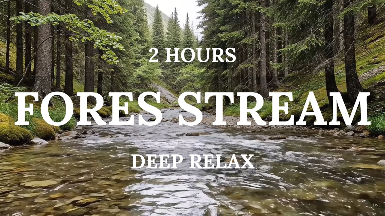 2 Hours River Ambience 🌊 Calm Nature Sounds for Focus & Meditation | No Music | DNE
