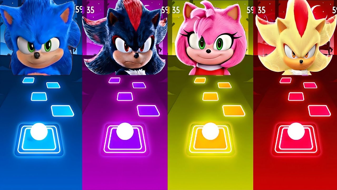 🔴 Sonic SUPER 😱 OTHER HEDGEHOG 3 Tiles Hop 🎯 Cedm rush 🟢 #49