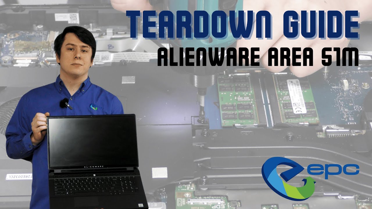 How to Teardown an Alienware Area 51m Gaming Laptop!