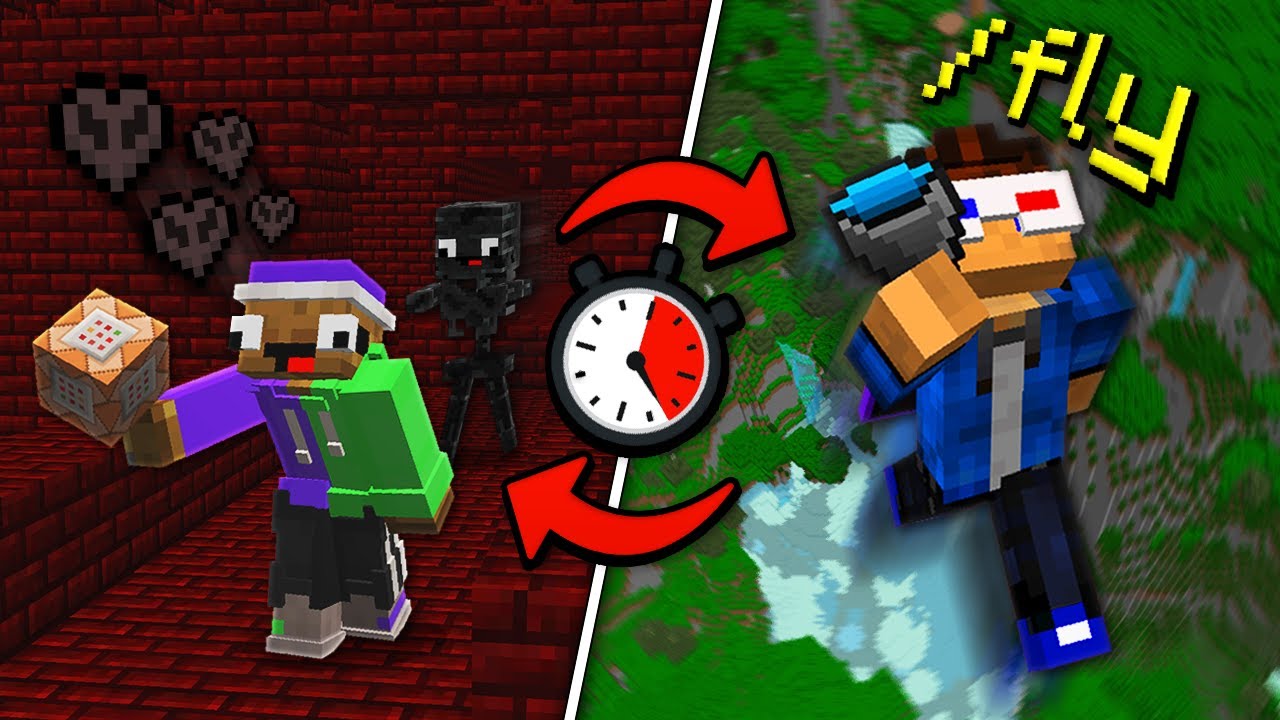 Minecraft But Our Potions Swap Every 30 Seconds...