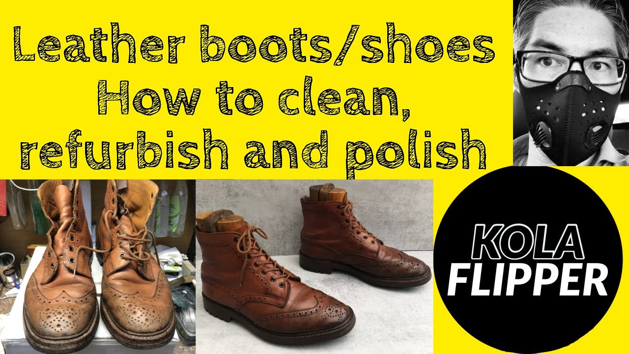 Leather boot / shoe cleaning & refurbishment Full Tutorial - the LONG version (ASMR shoe cleaning).
