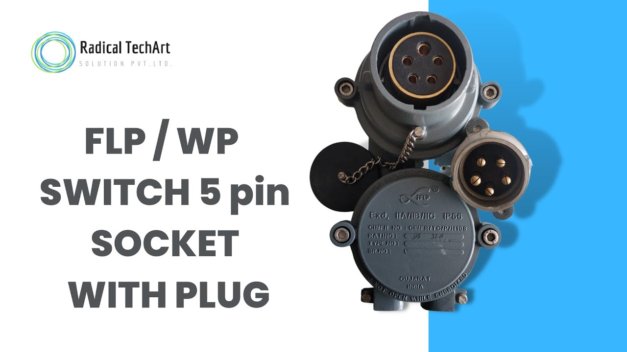 Flameproof switch 5 pin Socket with plug, How to connect ? #electrical RadicalTechArt IRadicalTalks