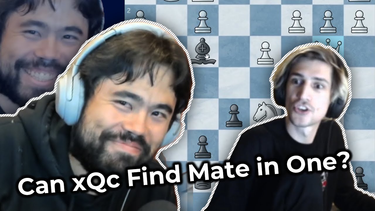 xQc shows his chess skills to Hikaru