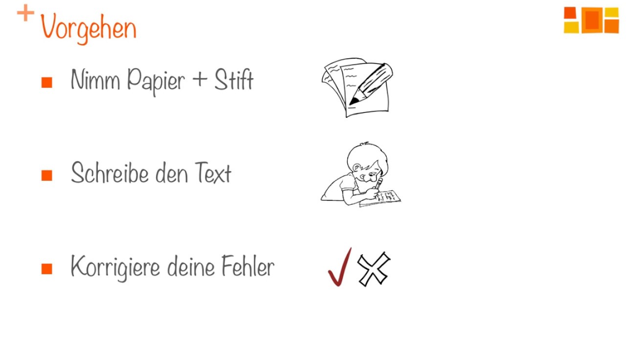 Deutsch üben -  Diktat 6