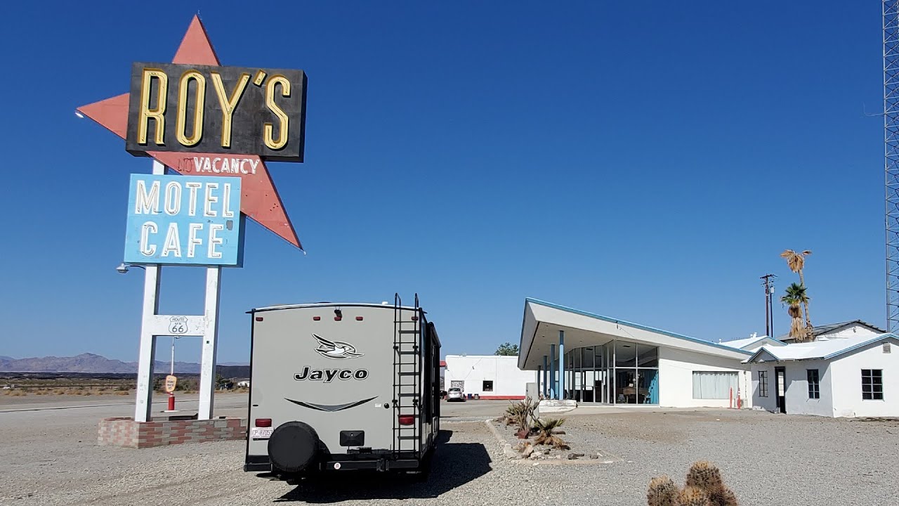 Route 66 Amboy California Roy's Motel and Cafe and Amboy Crater