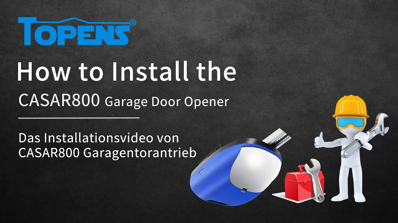 Das Installationsvideo von CASAR800 Garagentorantrieb