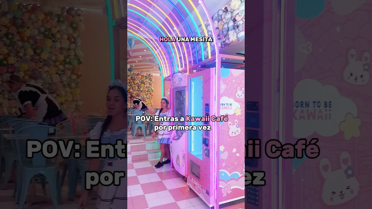 Merienda gratis en Kawaii Caf&eacute; 🐰‼️ #kawaiicafe #kawaii #coffeegirl #cute #pink