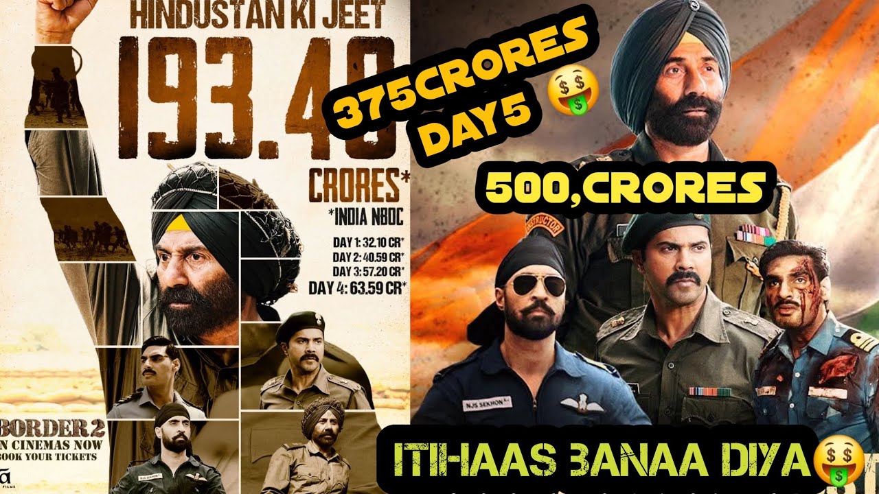 #Border2Day4 Boxoffice collection, Border 2 Day 5 Boxoffice collection Movie, Films Review