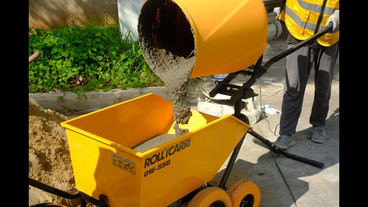 RollyCarri Plastic Concrete Mixer|Polyethylene Drum| Innovative cement mixer