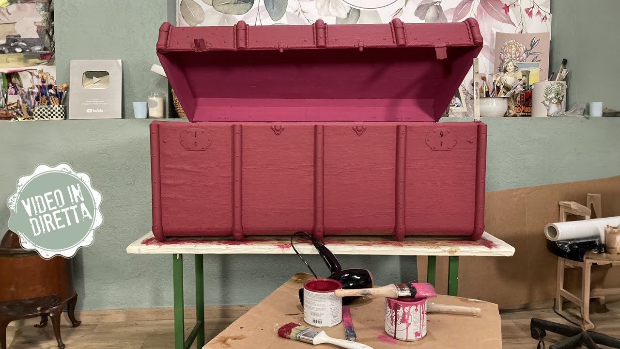 Creiamo un nuovo colore con Magic Paint, coloriamo il baule in tessuto! 121° SALOTTO DEL MERCOLEDÍ