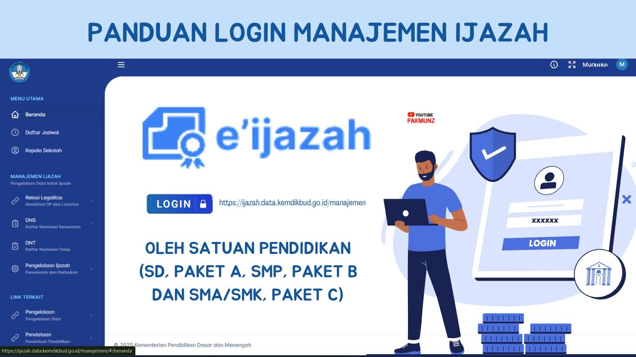 Video Panduan Login Verval Manajemen E-Ijazah Tahun 2025