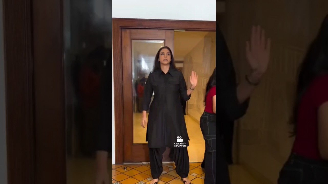 Tabu Spotted At A Studio For The Promotion Of Kuttey 