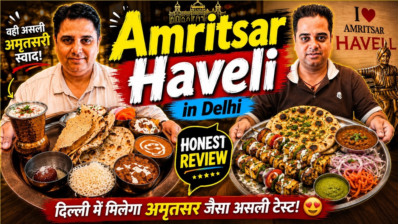 Amritsar Haveli Best Amritsari Kulcha Rajouri Garden Delhi | Paneer Tikka & Veg Thali ChatoraPoint