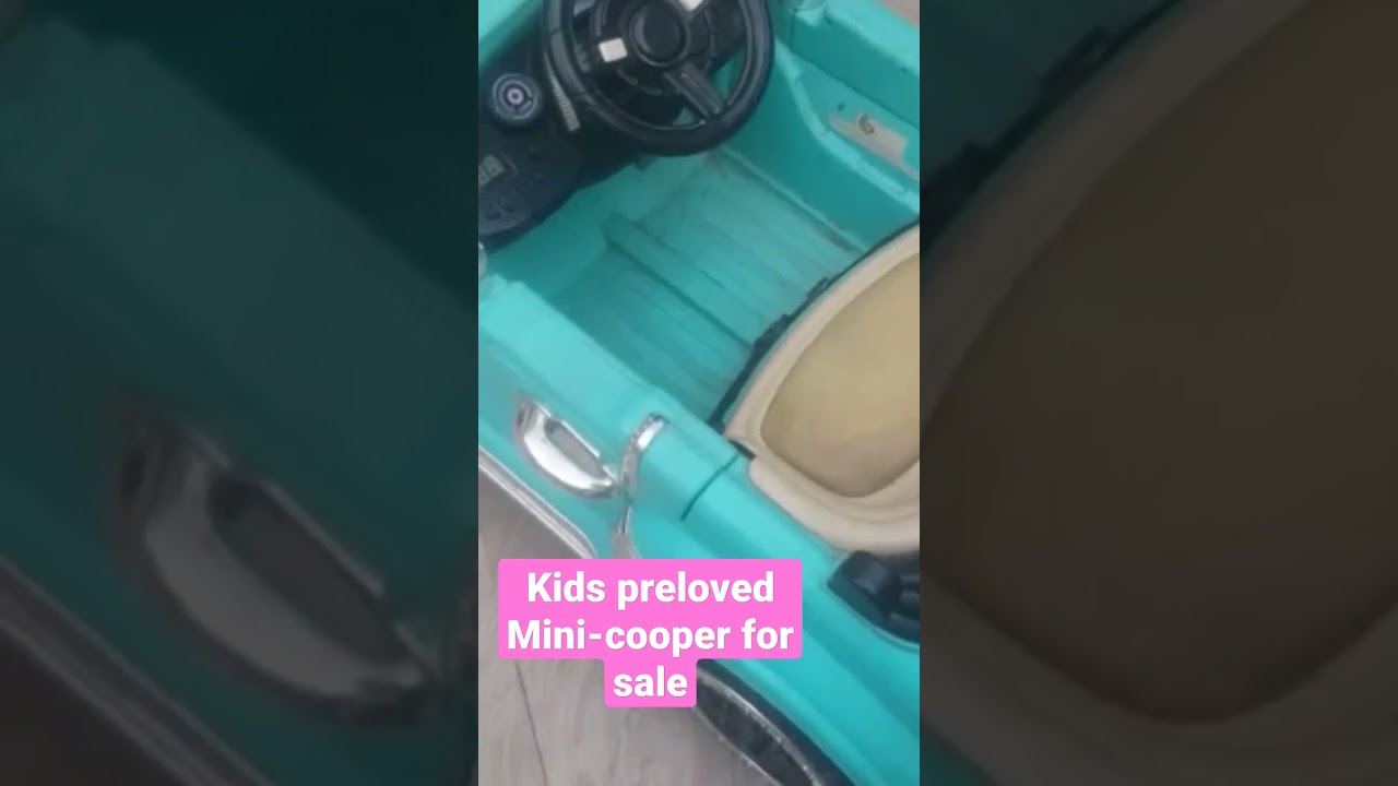 Pre-loved kids Mini-cooper for sale 