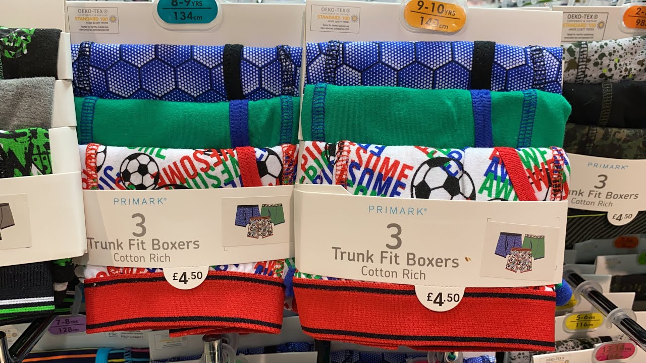Primark Boys' Underwear - End of July - 2020