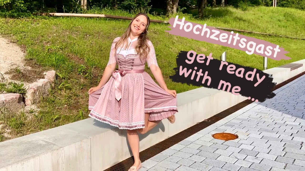 Hochzeitsgast Frisur, Makeup, Kleid / get ready with me