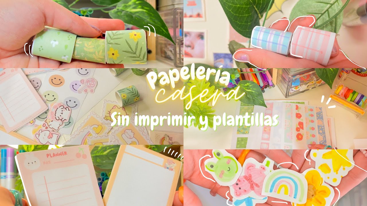 PAPELERÍA CASERA SIN IMPRIMIR ✨ y plantillas