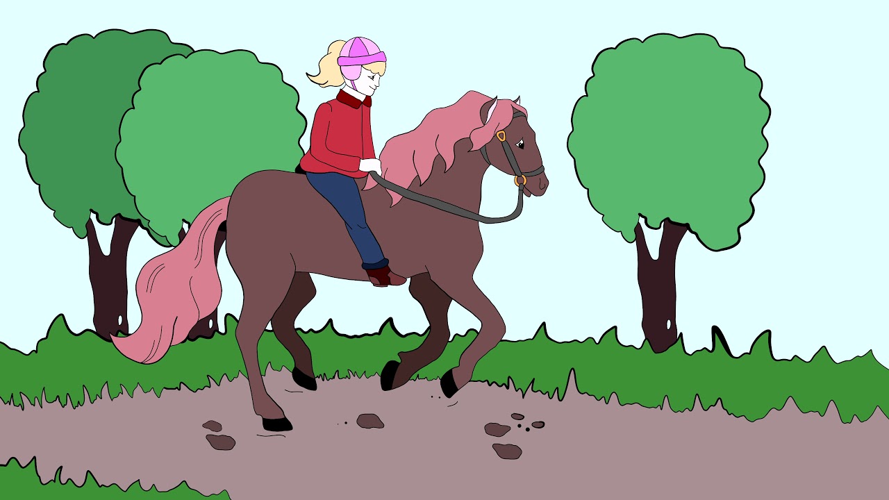 Kinderlieder - Hopp Hopp Hopp, Pferdchen lauf Galopp - mit Untertitel