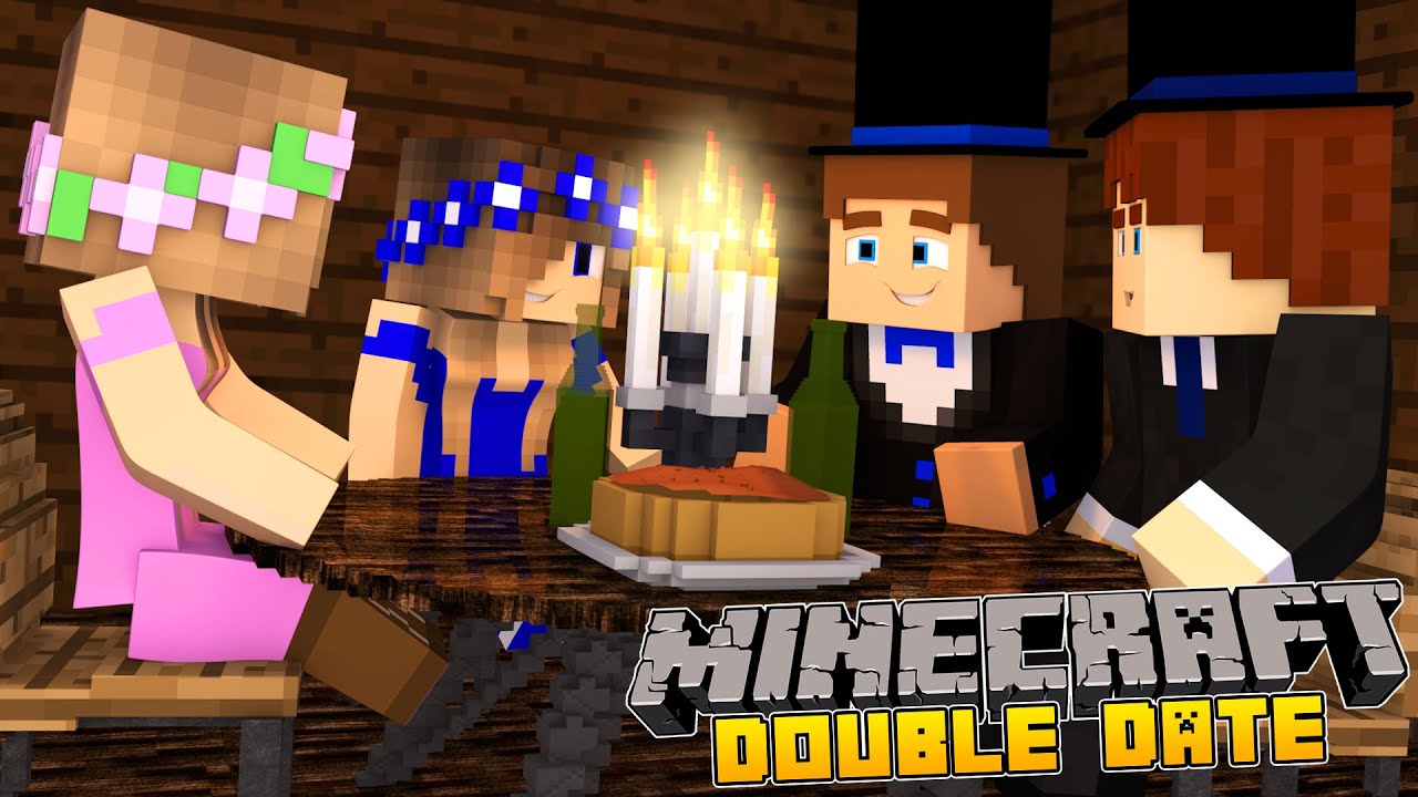 Minecraft-Date Night-DOUBLE DATE NIGHT DISASTER!!