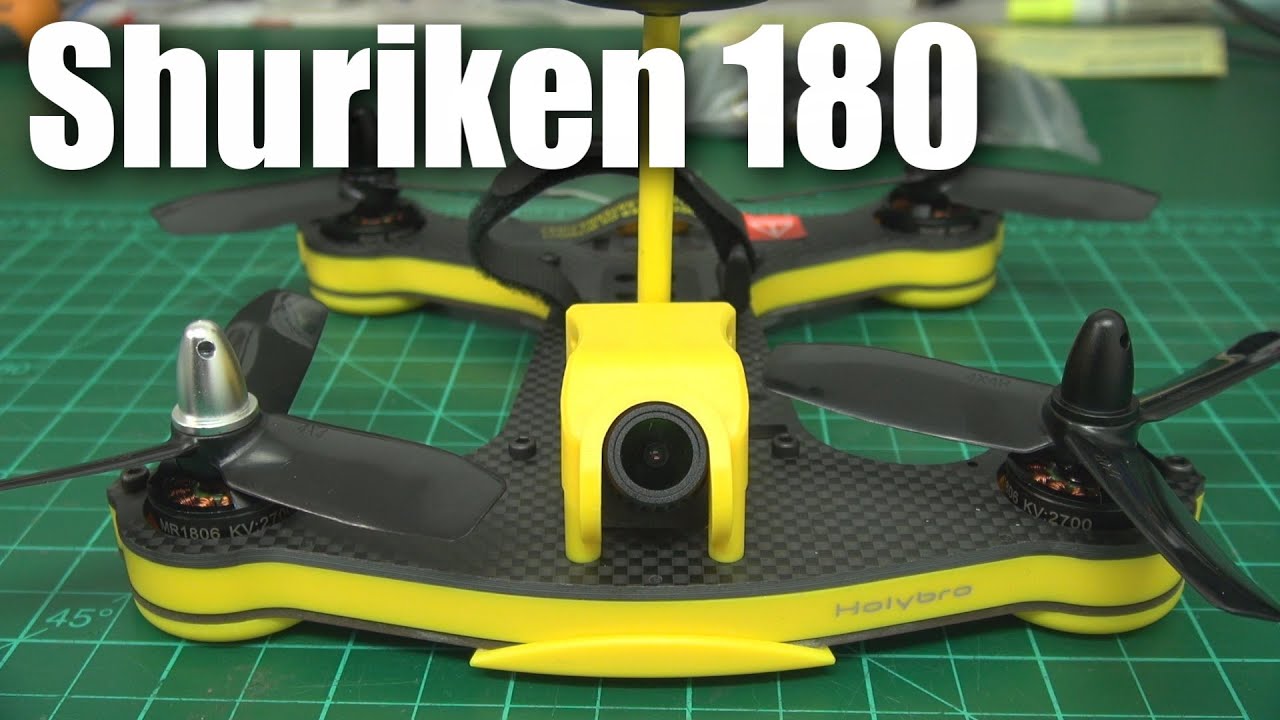 On the bench:  The Shuriken 180 miniquadcopter