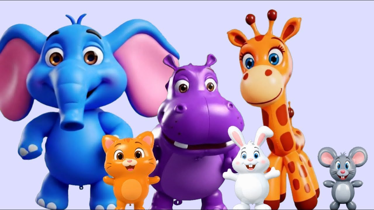 Hickory Dickory Dock | 🎈 Ballon Animals🎈 | Nursery Rhymes