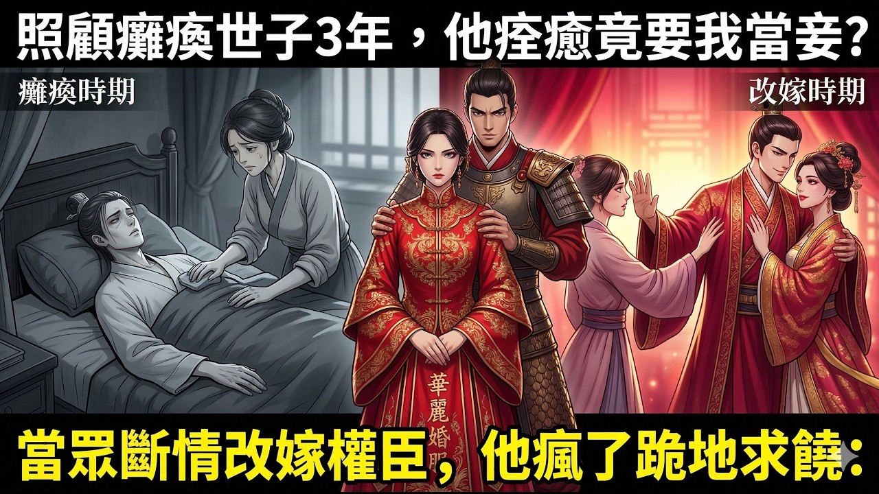 ✅️我照顧癱瘓世子3年，他痊癒後第一件事竟是羞辱我卑賤？我轉身高嫁當朝權臣，世子瘋了竟跪求給我當外室！ | 一口氣看完 | 女頻爽劇 | 追妻火葬場