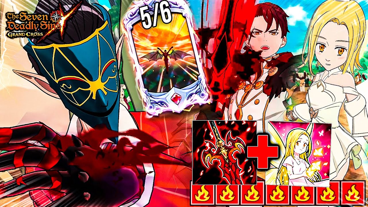 PRIMER TURNO MAX DAÑO WIN! 🔥 DEMIURGE OVERLORD COLLAB DESTRUYE PVP!🙂| Seven Deadly Sins: Grand Cross