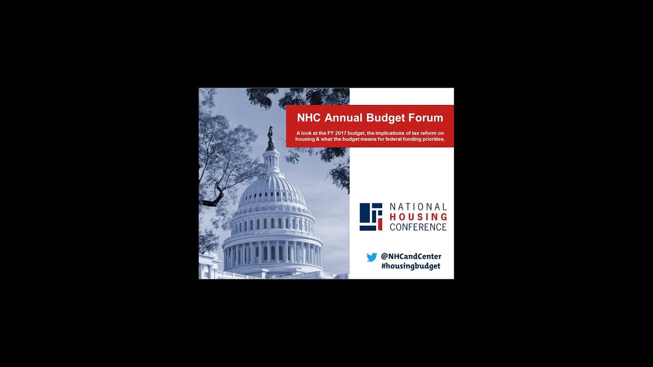 Webinar: NHC 2016 Budget Forum