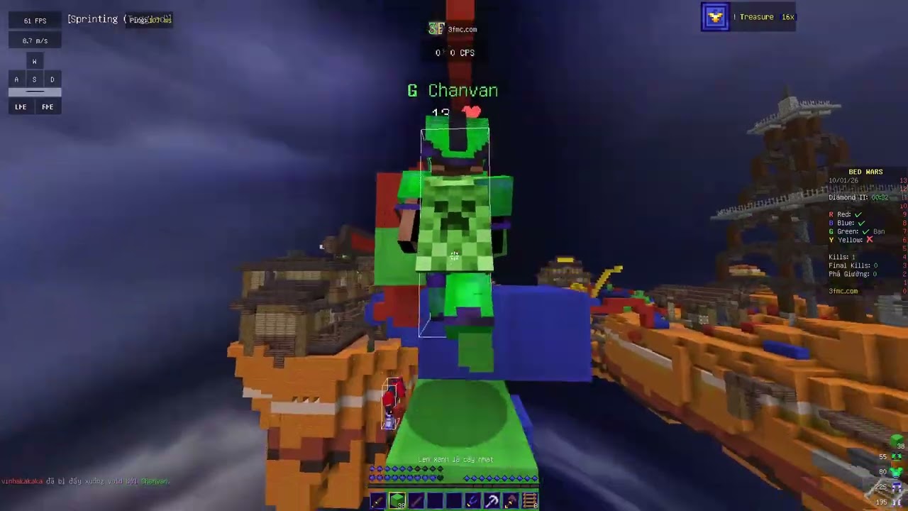 Chơi bedwars đến khi tốt nghiệp cấp 3 #120 (mai đi học)