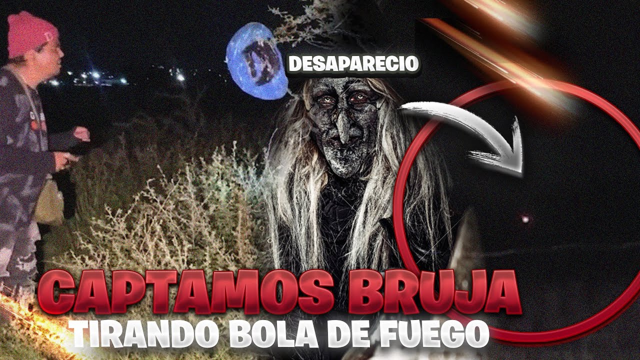 Captamos una bruja tirando bola de fuegos contra nosotros