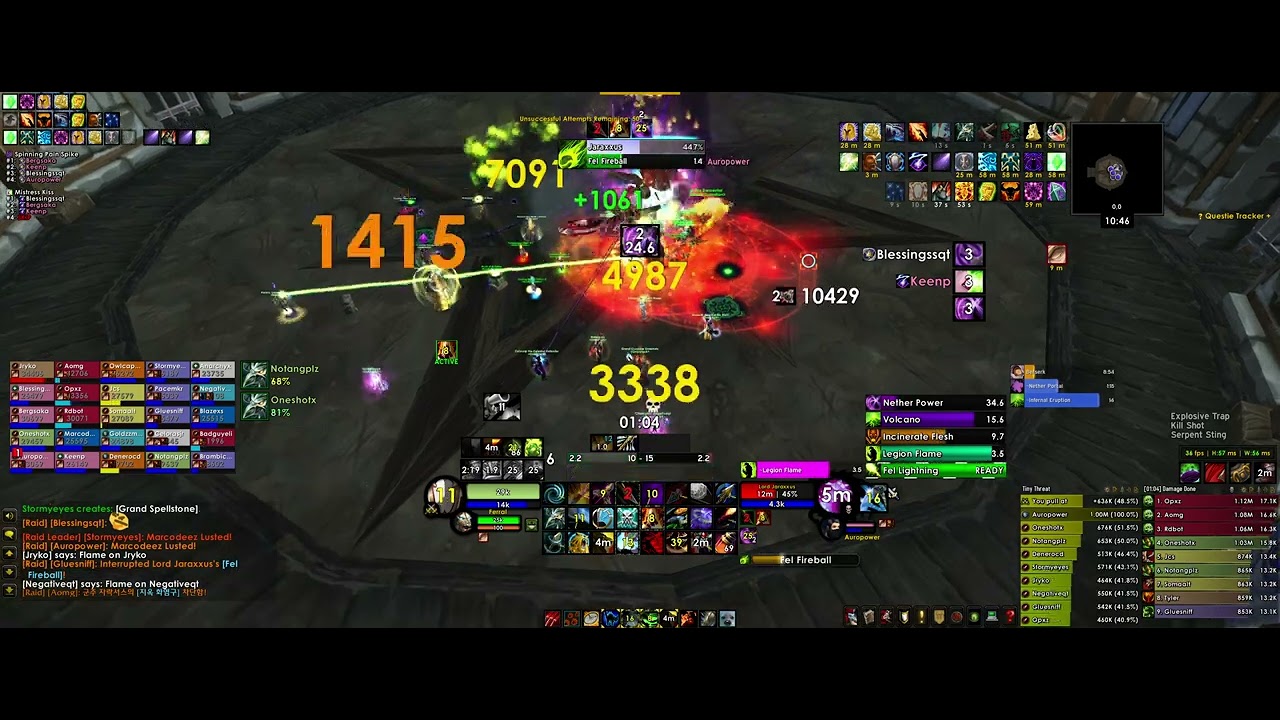 Lord Jaraxxus - #1 Survival Hunter 100 Parse (14,688.3 DPS) - WoTLK Classic