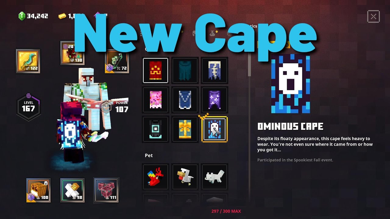 How to unlock the new Ominous Cape in Minecraft Dungeons