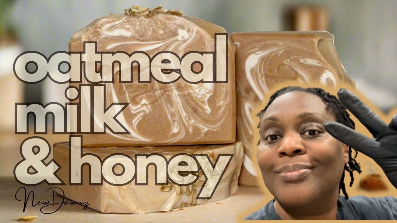 Oatmeal Milk and Honey Cold Process Soap Making | New Dawnz Soapery