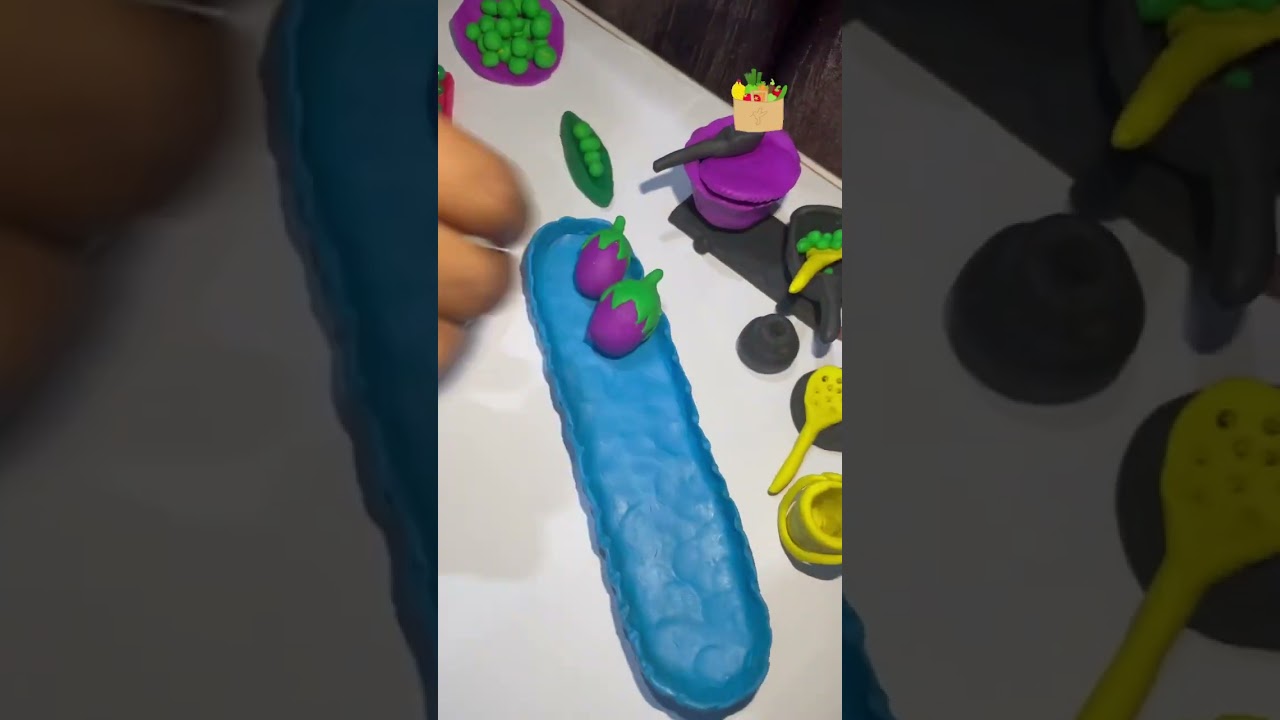 clay made vegetable cleaning using water 