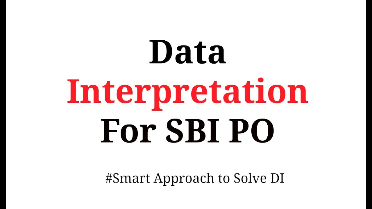 Data Interpretation shortcuts for SBI PO & SBI Clerk  | In Hindi Part 1